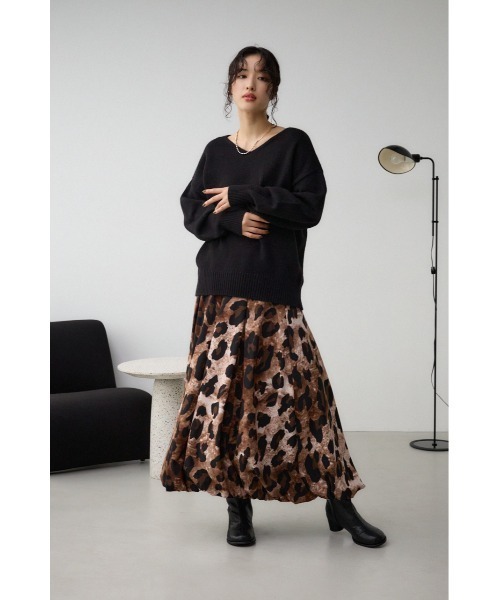 AZUL by moussy(アズールバイマウジー)の「ボリュームバルーンスカート(スカート・レディース・ブラウン系その他/ブラック系その他/アイボリー/ブラック/ホワイト系その他・SMALL/MEDIUM)」の18枚目の写真