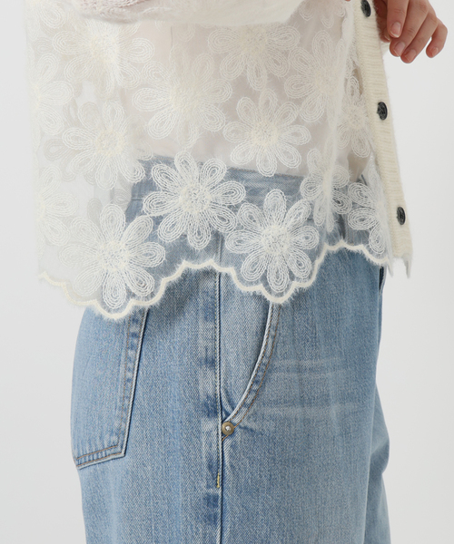 iena la boucle　Brocheレースカーディガン IENA LA BOUCLE Brocheレースカーディガン カーディガン/ボレロ