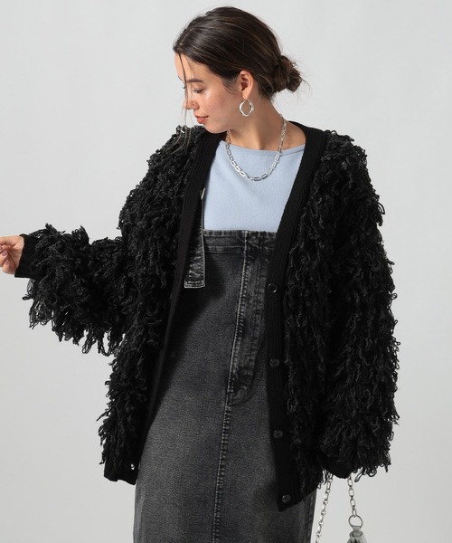 [アウターとしても着られる]ループヤーンボリュームカーディガン（カーディガン/ボレロ）｜BAYFLOW（ベイフロー）