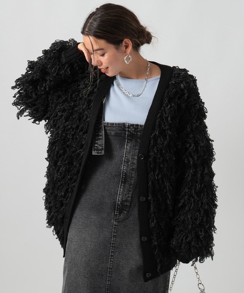 [アウターとしても着られる]ループヤーンボリュームカーディガン（カーディガン/ボレロ）｜BAYFLOW（ベイフロー）