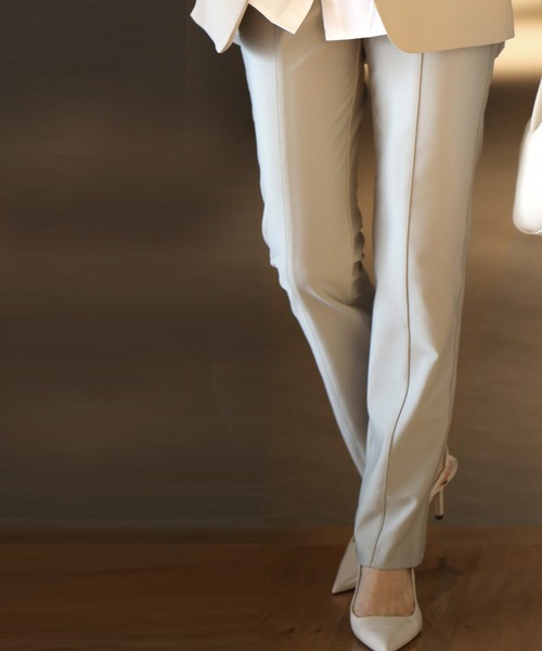 Ehre style(エーレスタイル)の「40代のブーツ用パンツ超ストレッチ!(その他パンツ・レディース・ブラック/グレイッシュベージュ・FREE)」の7枚目の写真