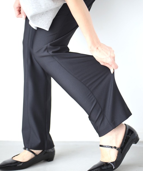 Ehre style(エーレスタイル)の「40代のブーツ用パンツ超ストレッチ!(その他パンツ・レディース・ブラック/グレイッシュベージュ・FREE)」の9枚目の写真