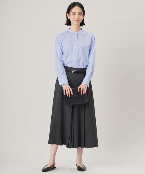 自由区（ジユウク）の「リネンライクシンセティックキュロット パンツ（その他パンツ・レディース・グレー系/ライトイエロー系/サックスブルー系・32）」の5枚目の写真
