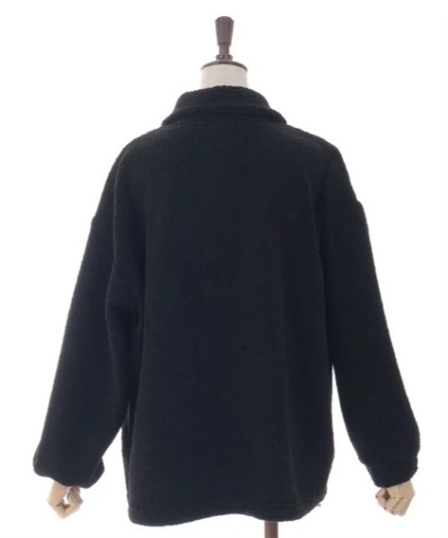 axes femme(アクシーズファム)の「ハーフジップ刺繍ボアプルオーバー(Tシャツ/カットソー・レディース・キナリ/ブラック/ベージュ・FREE)」の12枚目の写真