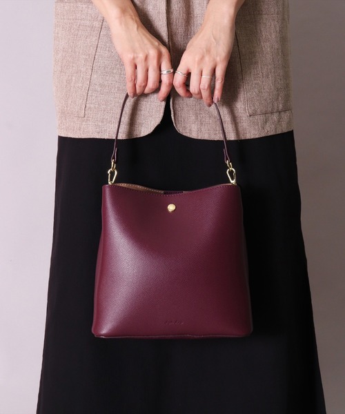 Legato Largo（レガートラルゴ）の「(LF)【Legato Largo】【たすかるっかばん】3ポケット 2WAY ショルダーバッグ（ショルダーバッグ・レディース・ブラック/ライトグレー/グレイッシュベージュ/バーガンディー/ブラウン・ONE SIZE）」の5枚目の写真