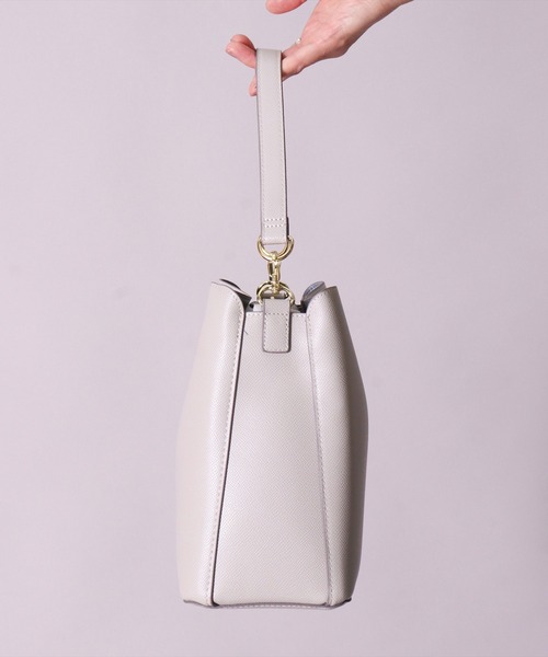 Legato Largo（レガートラルゴ）の「(LF)【Legato Largo】【たすかるっかばん】3ポケット 2WAY ショルダーバッグ（ショルダーバッグ・レディース・ブラック/ライトグレー/グレイッシュベージュ/バーガンディー/ブラウン・ONE SIZE）」の21枚目の写真