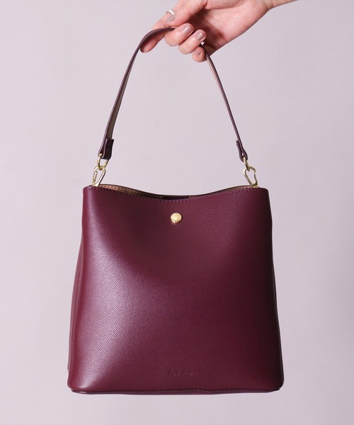 Legato Largo（レガートラルゴ）の「(LF)【Legato Largo】【たすかるっかばん】3ポケット 2WAY ショルダーバッグ（ショルダーバッグ・レディース・ブラック/ライトグレー/グレイッシュベージュ/バーガンディー/ブラウン・ONE SIZE）」の17枚目の写真