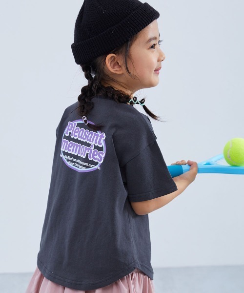 devirock(デビロック)の「綿100% デビラボ ガールズ プリント半袖Tシャツ(Tシャツ/カットソー・キッズ・グレー系1/パープル系1/パープル系3/ホワイト系1/ホワイト系2/ブラック系2/ブルー系2/パープル系2/グリーン系1/ピンク系3/ブルー系1/ピンク系2/ピンク系1/ブラック系1・150cm/140cm/110cm/100cm/90cm/160cm/130cm/120cm)」の5枚目の写真