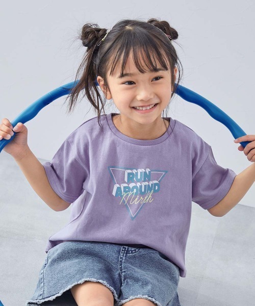 devirock(デビロック)の「綿100% デビラボ ガールズ プリント半袖Tシャツ(Tシャツ/カットソー・キッズ・グレー系1/パープル系1/パープル系3/ホワイト系1/ホワイト系2/ブラック系2/ブルー系2/パープル系2/グリーン系1/ピンク系3/ブルー系1/ピンク系2/ピンク系1/ブラック系1・150cm/140cm/110cm/100cm/90cm/160cm/130cm/120cm)」の10枚目の写真