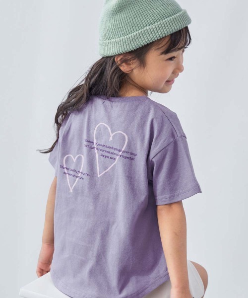 devirock(デビロック)の「綿100% デビラボ ガールズ プリント半袖Tシャツ(Tシャツ/カットソー・キッズ・グレー系1/パープル系1/パープル系3/ホワイト系1/ホワイト系2/ブラック系2/ブルー系2/パープル系2/グリーン系1/ピンク系3/ブルー系1/ピンク系2/ピンク系1/ブラック系1・150cm/140cm/110cm/100cm/90cm/160cm/130cm/120cm)」の12枚目の写真
