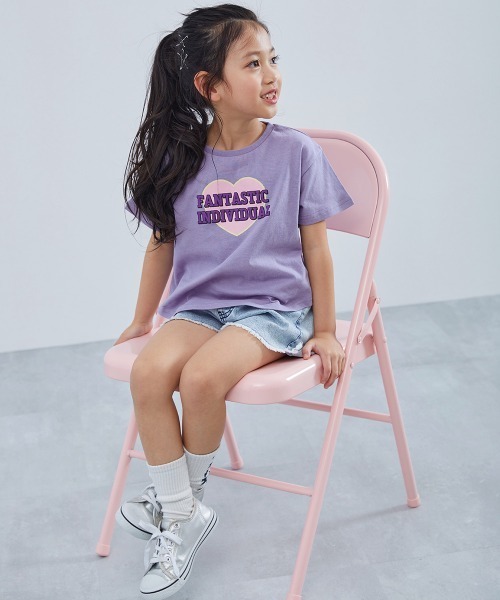 devirock(デビロック)の「綿100% デビラボ ガールズ プリント半袖Tシャツ(Tシャツ/カットソー・キッズ・グレー系1/パープル系1/パープル系3/ホワイト系1/ホワイト系2/ブラック系2/ブルー系2/パープル系2/グリーン系1/ピンク系3/ブルー系1/ピンク系2/ピンク系1/ブラック系1・150cm/140cm/110cm/100cm/90cm/160cm/130cm/120cm)」の15枚目の写真