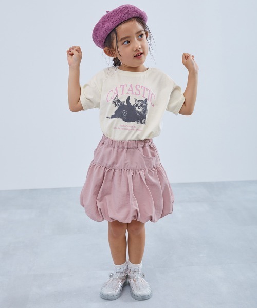 devirock(デビロック)の「綿100% デビラボ ガールズ プリント半袖Tシャツ(Tシャツ/カットソー・キッズ・グレー系1/パープル系1/パープル系3/ホワイト系1/ホワイト系2/ブラック系2/ブルー系2/パープル系2/グリーン系1/ピンク系3/ブルー系1/ピンク系2/ピンク系1/ブラック系1・150cm/140cm/110cm/100cm/90cm/160cm/130cm/120cm)」の16枚目の写真