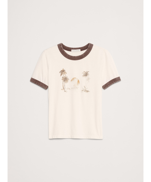 Banana Republic(バナナリパブリック)の「ライトウェイト コットン クルーネックTシャツ(Tシャツ/カットソー・レディース・イエロー系その他/ブラック/ホワイト/マルチ/ブルー/オフホワイト/ライトブラック/ネイビー・S/L/M/XS)」の20枚目の写真