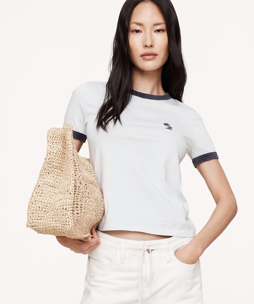 Banana Republic(バナナリパブリック)の「ライトウェイト コットン クルーネックTシャツ(Tシャツ/カットソー・レディース・イエロー系その他/ブラック/ホワイト/マルチ/ブルー/オフホワイト/ライトブラック/ネイビー・S/L/M/XS)」の6枚目の写真