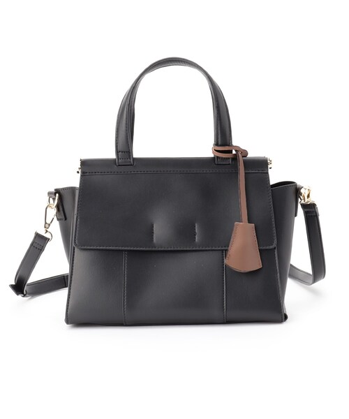 ESPERANZA（エスペランサ）の「ダブルフラップ2WAYハンドバッグ（ハンドバッグ・レディース・アイボリー/ブラック/ダークブラウン/イエロー・FREE）」の9枚目の写真