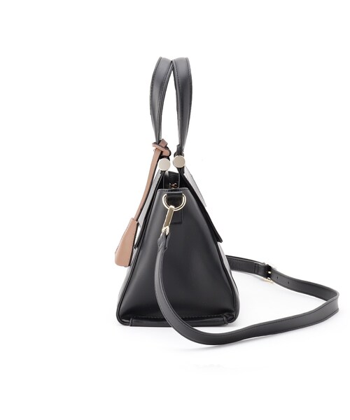 ESPERANZA（エスペランサ）の「ダブルフラップ2WAYハンドバッグ（ハンドバッグ・レディース・アイボリー/ブラック/ダークブラウン/イエロー・FREE）」の10枚目の写真