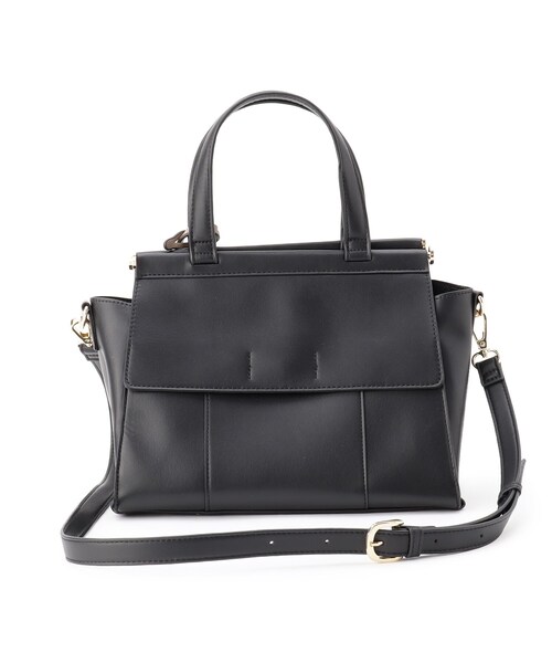 ESPERANZA（エスペランサ）の「ダブルフラップ2WAYハンドバッグ（ハンドバッグ・レディース・アイボリー/ブラック/ダークブラウン/イエロー・FREE）」の11枚目の写真