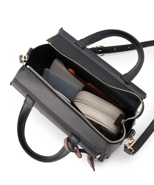 ESPERANZA（エスペランサ）の「ダブルフラップ2WAYハンドバッグ（ハンドバッグ・レディース・アイボリー/ブラック/ダークブラウン/イエロー・FREE）」の17枚目の写真