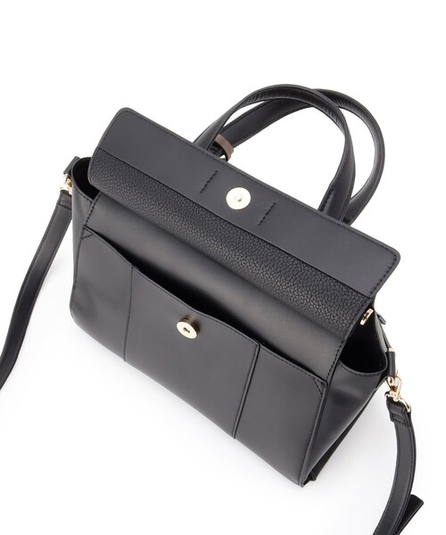 ESPERANZA（エスペランサ）の「ダブルフラップ2WAYハンドバッグ（ハンドバッグ・レディース・アイボリー/ブラック/ダークブラウン/イエロー・FREE）」の19枚目の写真