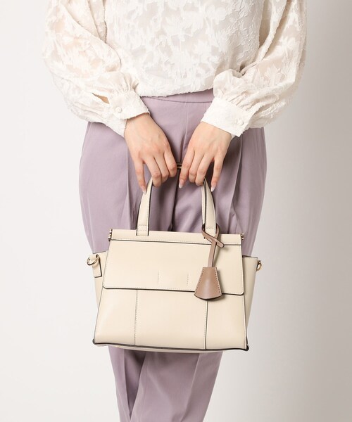 ESPERANZA（エスペランサ）の「ダブルフラップ2WAYハンドバッグ（ハンドバッグ・レディース・アイボリー/ブラック/ダークブラウン/イエロー・FREE）」の21枚目の写真