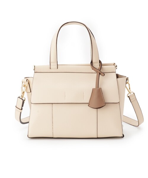 ESPERANZA（エスペランサ）の「ダブルフラップ2WAYハンドバッグ（ハンドバッグ・レディース・アイボリー/ブラック/ダークブラウン/イエロー・FREE）」の5枚目の写真