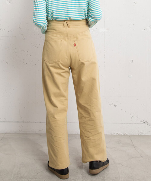 POU DOU DOU（プードゥドゥ）の「メッセージ刺繍ストレートパンツ（その他パンツ・レディース・ブラック/ベージュ/ブルー系・M）」の15枚目の写真