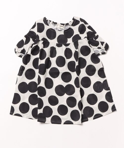 TARKER（ターカー）の「ドット柄ワンピース（ワンピース・キッズ・ブラウン/ブラック・80/90/100/110/120/130）」の12枚目の写真