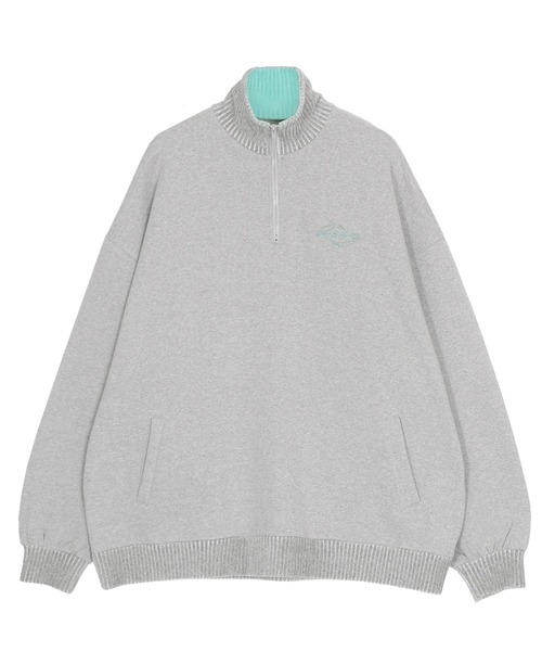 PUNYUS(プニュズ)の「襟付きハーフZIP裏起毛スウェット(スウェット・レディース・ブラック/グレー/ブルー/グリーン・4/3)」の18枚目の写真