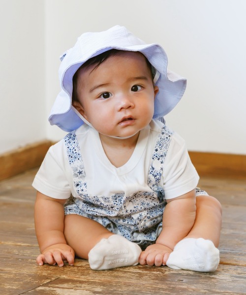 MAKE YOUR DAY（メイクユアデイ）の「キラキラお星さまベビーハット（ハット・キッズ・オフホワイト/サックスブルー・46/48/50）」の7枚目の写真