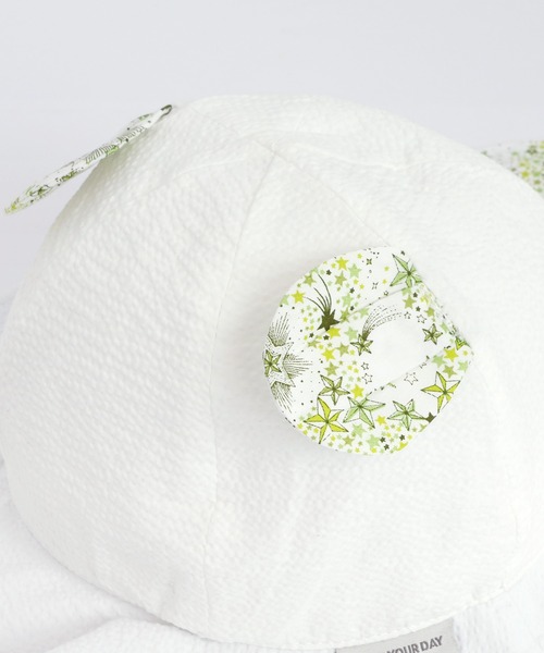 MAKE YOUR DAY（メイクユアデイ）の「キラキラお星さまベビーハット（ハット・キッズ・オフホワイト/サックスブルー・46/48/50）」の11枚目の写真