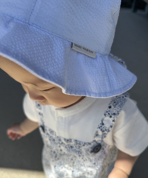 MAKE YOUR DAY（メイクユアデイ）の「キラキラお星さまベビーハット（ハット・キッズ・オフホワイト/サックスブルー・46/48/50）」の20枚目の写真