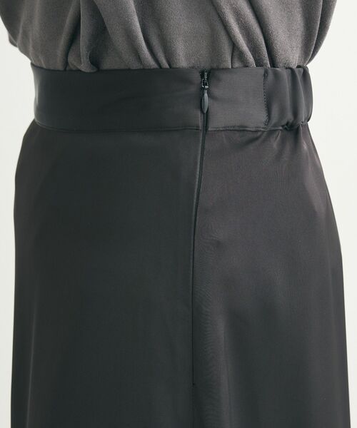 Green　Parks（グリーンパークス）の「・Petit Fleur サテンフレアスカート（スカート・レディース・ピンク/ブラック/オフホワイト/グレー・FREE）」の10枚目の写真