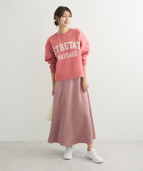 Green　Parks（グリーンパークス）の「・Petit Fleur サテンフレアスカート（スカート・レディース・ピンク/ブラック/オフホワイト/グレー・FREE）」の15枚目の写真