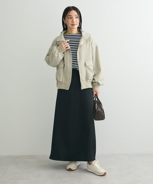 Green　Parks（グリーンパークス）の「・Petit Fleur サテンフレアスカート（スカート・レディース・ピンク/ブラック/オフホワイト/グレー・FREE）」の20枚目の写真