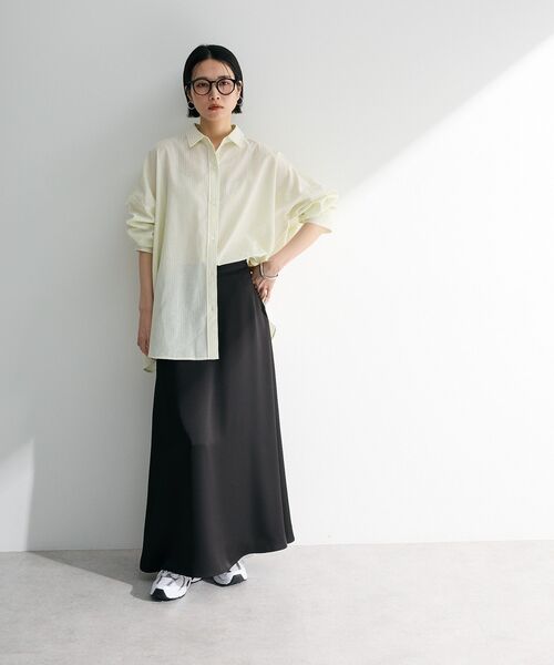 Green　Parks（グリーンパークス）の「・Petit Fleur サテンフレアスカート（スカート・レディース・ピンク/ブラック/オフホワイト/グレー・FREE）」の21枚目の写真