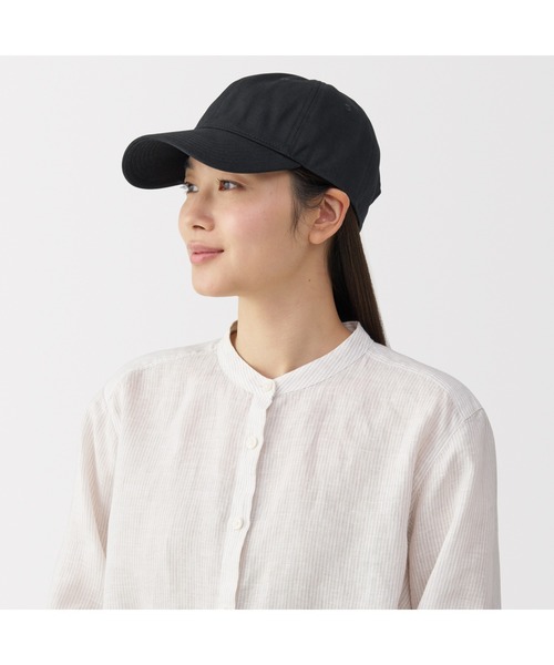 無印良品(ムジルシリョウヒン)の「UVカット コットンツイル キャップ(キャップ・レディース・ダークブラウン/ブラック/アイボリー・55-59cm)」の15枚目の写真