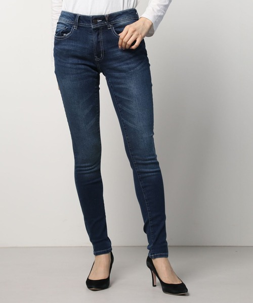 London Denim(ロンドンデニム)の「London Denim(MAY FAIR) Re-born Skinny / ストレッチスキニー デニム(デニムパンツ・レディース・ライトインディゴブルー/ダークインディゴブルー/インディゴブルー・M/L/LL/S)」の2枚目の写真
