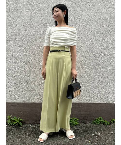 バイカラーベルトパンツ（その他パンツ）｜LAGUNAMOON（ラグナ