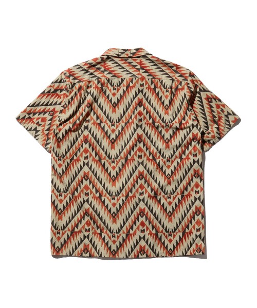 BEAMS PLUS（ビームスプラス）の「ジグザグ プリント オープンカラー シャツ（シャツ/ブラウス・メンズ・ベージュ・S/L/XL）」の9枚目の写真
