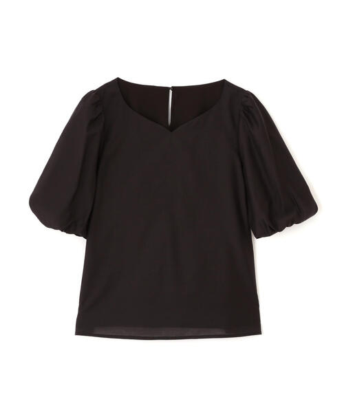 PROPORTION BODY DRESSING(プロポーションボディドレッシング)の「ハートカットバルーンスリーブブラウス / 1215110303(シャツ/ブラウス・レディース・ピンク/ホワイト系その他/ブラック・SMALL/MEDIUM)」の4枚目の写真