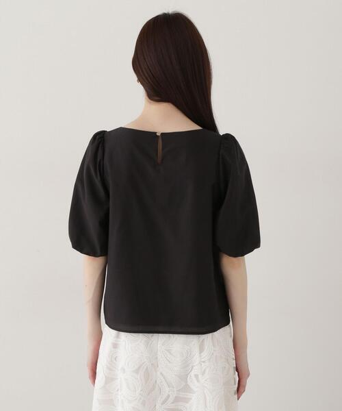 PROPORTION BODY DRESSING(プロポーションボディドレッシング)の「ハートカットバルーンスリーブブラウス / 1215110303(シャツ/ブラウス・レディース・ピンク/ホワイト系その他/ブラック・SMALL/MEDIUM)」の12枚目の写真