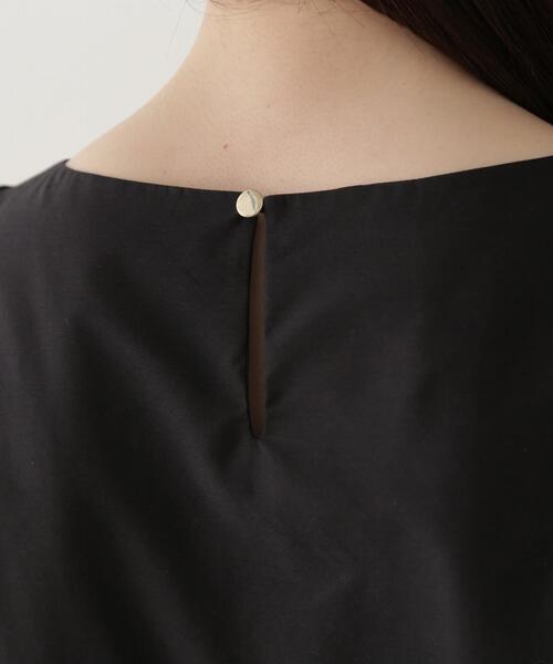PROPORTION BODY DRESSING(プロポーションボディドレッシング)の「ハートカットバルーンスリーブブラウス / 1215110303(シャツ/ブラウス・レディース・ピンク/ホワイト系その他/ブラック・SMALL/MEDIUM)」の14枚目の写真