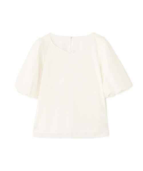 PROPORTION BODY DRESSING(プロポーションボディドレッシング)の「ハートカットバルーンスリーブブラウス / 1215110303(シャツ/ブラウス・レディース・ピンク/ホワイト系その他/ブラック・SMALL/MEDIUM)」の17枚目の写真