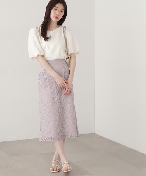 PROPORTION BODY DRESSING(プロポーションボディドレッシング)の「ハートカットバルーンスリーブブラウス / 1215110303(シャツ/ブラウス・レディース・ピンク/ホワイト系その他/ブラック・SMALL/MEDIUM)」の20枚目の写真