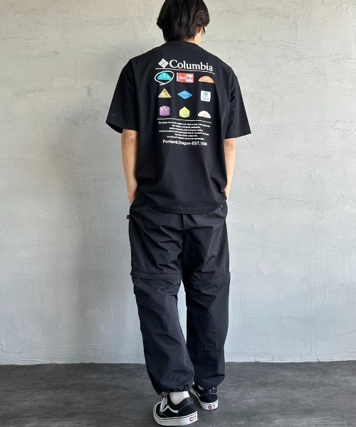 Columbia（コロンビア）の「【WEB限定】[Columbia/コロンビア] STUCK BROOK バックプリントTシャツ（Tシャツ/カットソー・レディース・ブラック/ホワイト/グリーン・M/L/XL）」の8枚目の写真