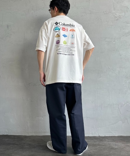 Columbia（コロンビア）の「【WEB限定】[Columbia/コロンビア] STUCK BROOK バックプリントTシャツ（Tシャツ/カットソー・レディース・ブラック/ホワイト/グリーン・M/L/XL）」の5枚目の写真