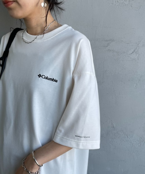 Columbia（コロンビア）の「【WEB限定】[Columbia/コロンビア] STUCK BROOK バックプリントTシャツ（Tシャツ/カットソー・レディース・ブラック/ホワイト/グリーン・M/L/XL）」の17枚目の写真