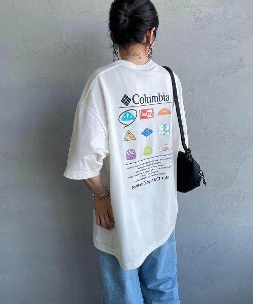 Columbia（コロンビア）の「【WEB限定】[Columbia/コロンビア] STUCK BROOK バックプリントTシャツ（Tシャツ/カットソー・レディース・ブラック/ホワイト/グリーン・M/L/XL）」の13枚目の写真