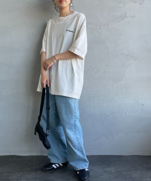Columbia（コロンビア）の「【WEB限定】[Columbia/コロンビア] STUCK BROOK バックプリントTシャツ（Tシャツ/カットソー・レディース・ブラック/ホワイト/グリーン・M/L/XL）」の14枚目の写真