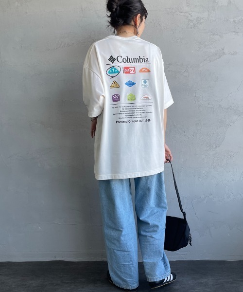 Columbia（コロンビア）の「【WEB限定】[Columbia/コロンビア] STUCK BROOK バックプリントTシャツ（Tシャツ/カットソー・レディース・ブラック/ホワイト/グリーン・M/L/XL）」の16枚目の写真